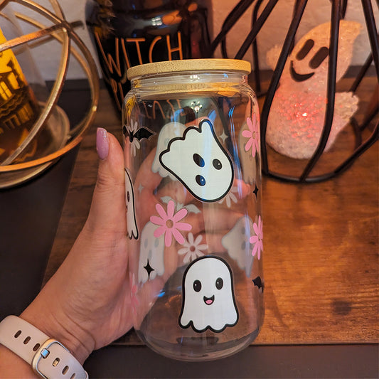 Halloween Ghost - 16 oz - Glass - *SPRING CLEANING SALE*