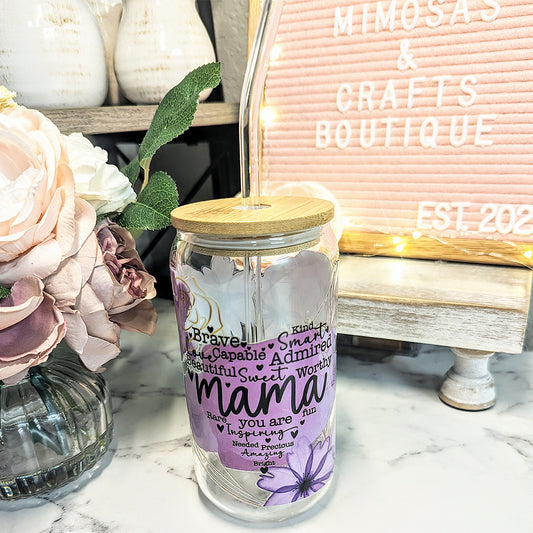 Mama - 16 oz - Glass - *SPRING CLEANING SALE*