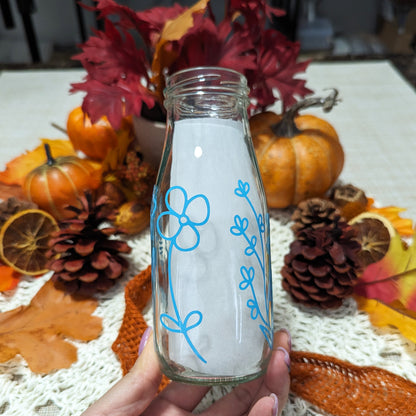 Wild Flower - 12 oz - Milk Glass Bottle - *SPRING CLEANING SALE*