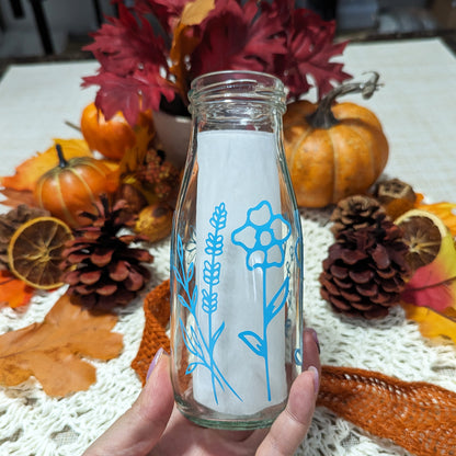 Wild Flower - 12 oz - Milk Glass Bottle - *SPRING CLEANING SALE*