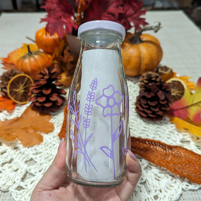 Wild Flower - 12 oz - Milk Glass Bottle - *SPRING CLEANING SALE*