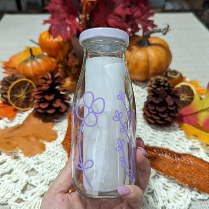 Wild Flower - 12 oz - Milk Glass Bottle - *SPRING CLEANING SALE*